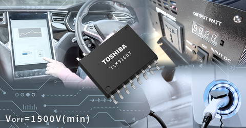 东芝：适用于高电压汽车电池的常开(NO) 1-Form-A光继电器“TLX9160T”。（图示：美国商业资讯）