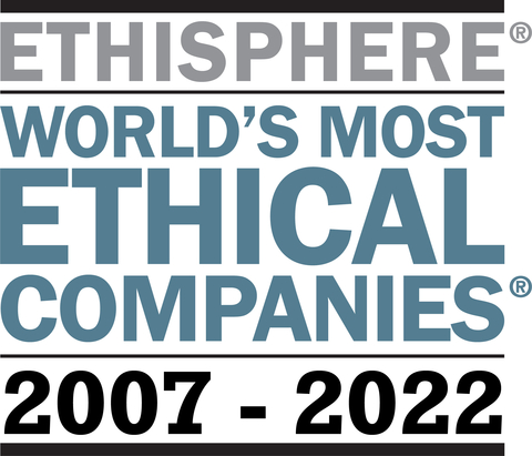 “World’s Most Ethical Companies®”、“Ethisphere”之名称和商标为Ethisphre LLC的注册商标。(图示：美国商业资讯) 