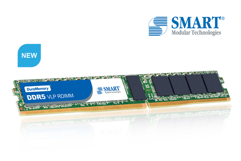 SMART Modular’s new DDR5 VLP RDIMM is designed for blade computing and other space restricted environments. (Graphic: Business Wire)