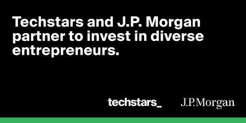 Techstars and J.P. Morgan Partner to Invest in Diverse Entrepreneurs (Graphic: Business Wire)