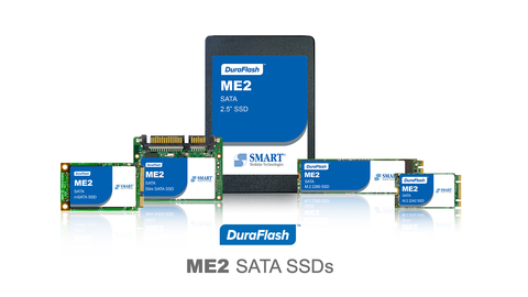 世邁科技宣佈推出次世代DuraFlash™ ME2 SATA SSD產品線，其中也包括標準工控規格產品。(圖片：美國商業資訊) 