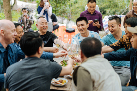 Chefs Exchange Zrou Cooking in a Jiulonggou Farming Home (Photo: Business Wire)