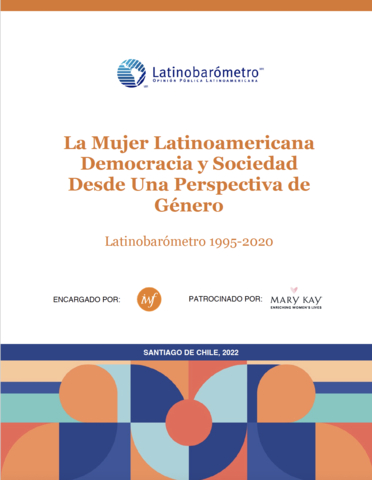 由国际妇女论坛委托、Latinobarómetro实施、玫琳凯资助的研究：《拉丁美洲妇女：从性别角度看待民主与社会》（图示：玫琳凯公司）