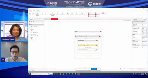 Ms. Elizabeth Thong - Managing Director Australia and New Zealand market, WEM APAC and Mr. Tran Quang Tin Head of RPA Global Business Development, akaBot as speakers at the webinar. (Graphic: Business Wire)