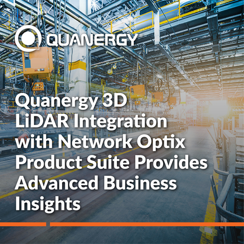 Quanergy 3D LiDAR Integration with Network Optix Product Suite Provides Advanced Business Insights (Graphic: Business Wire)