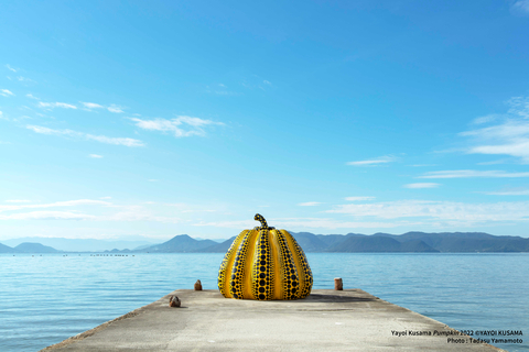 草间弥生《南瓜》2022 ©YAYOI KUSAMA 照片：Tadasu Yamamoto（图示：Benesse Art Site Naoshima）