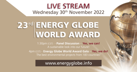 2022年全球能源獎頒獎活動直播公告