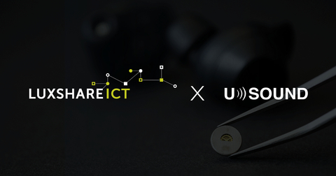 Luxshare-ICT chooses USound as the strategic partner for their next-generation true wireless stereo earbuds, which will be in mass production in 2023. (Graphic: Business Wire)