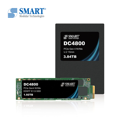 SMART Modular 世邁科技DC4800 PCIe Gen4 NVMe SSD可滿足超大規模系統、超融合系統、企業和邊緣資料中心對儲存系統日益增長的需求。(照片：美國商業資訊) 