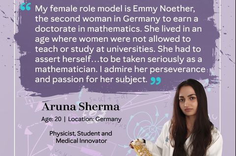 2022年STEAM年輕女性資助金得主Aruna Sherma，來自德國（照片：玫琳凱公司）