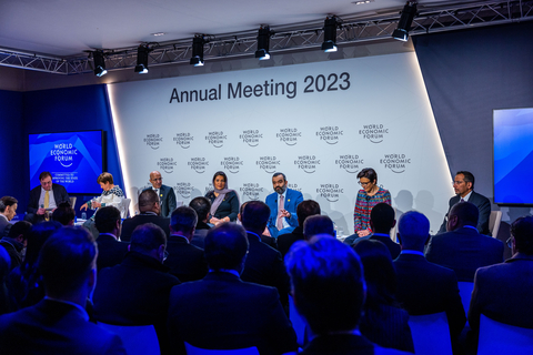 在WEF23會議上，沙烏地阿拉伯在不斷變化的全球背景下的轉型小組討論 