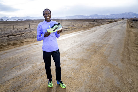 体育用品公司彪马签约肯尼亚传奇马拉松选手Edna Kiplagat，她将在4月17日举办的波士顿马拉松比赛中开始穿着彪马的产品参加比赛。（照片：美国商业资讯）