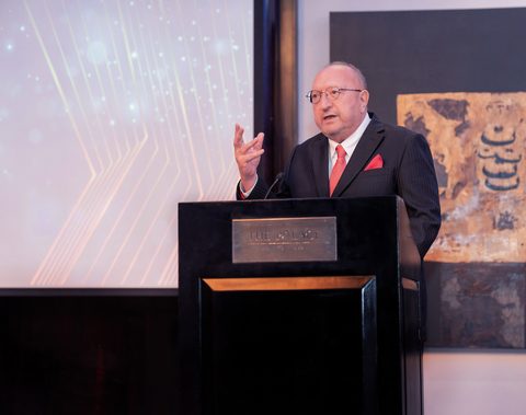 MultiBank Group董事长Naser Taher先生在Le Fonti Awards颁奖典礼上发表演讲。（照片：美国商业资讯）