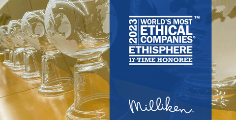 Milliken is a 17-time World's Most Ethical Companies honor, one of only six companies included on the list each year since it was first published. (Graphic: Business Wire) 