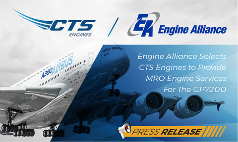 Engine Alliance选择CTS Engines为GP7200提供发动机MRO服务（图示：美国商业资讯） 