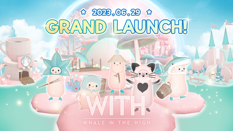 A Mobile relaxing idle game “WITH: Whale In The High” globally opens on June 29, at 3 PM (KST, UTC+9) (Graphic: Gravity)