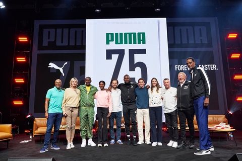 體育公司PUMA和它的幾位世界級形象大使分享了他們在過去75年中最難忘的體育歷史時刻，慶祝這家全世界最快體育品牌公司的周年紀念日。（照片：美國商業資訊） 