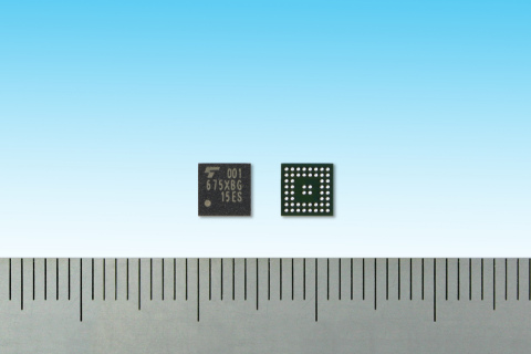 东芝：一款搭载内置闪速存储器和NFC功能的蓝牙IC “TC35675XBG”（照片：美国商业资讯） 