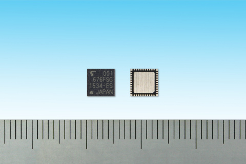 東芝：一款搭載內建快閃速記憶體的藍牙IC TC35676FSG（照片：美國商業資訊）  