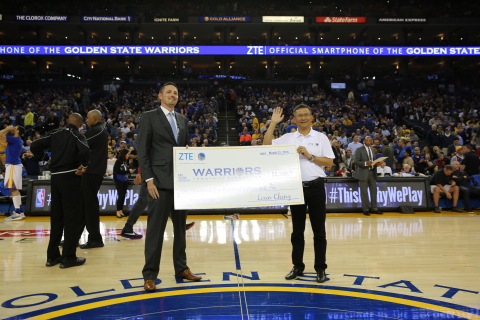 ZTE Teamed Up with the Golden State Warriors to Launch Phone Drive (Photo: Business Wire) 