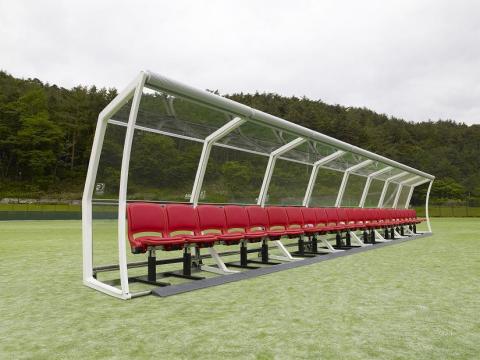 Official Licensed Glass Roof of the 2014 FIFA World Cup(TM) Player Benches (Photo: Business Wire)