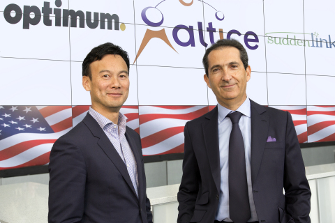 Altice N.V.總裁和Altice USA董事長兼執行長Dexter Goei（左），Altice創辦人和控股股東Patrick Drahi（右）。