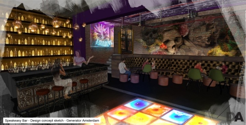 Generator Amsterdam锅炉房酒吧示意草图（照片：美国商业资讯）