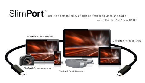 矽谷數模以SlimPort為品牌、經過市場檢驗的採用USB-C的DisplayPort解決方案是行動產業的首選（照片：美國商業資訊）。 