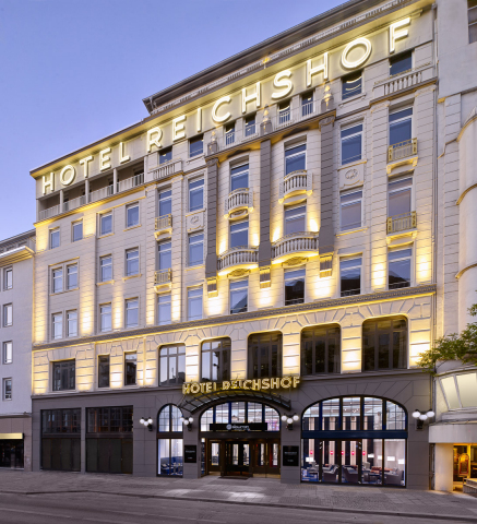 位於漢堡市中心的Reichshof Hamburg是一家歷史悠久的酒店，它於今天成為歐洲第一家Curio –希爾頓精選酒店（照片：希爾頓全球） 
