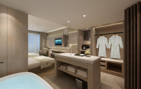 Deluxe Ocean Twin bed room (Photo: Business Wire) 