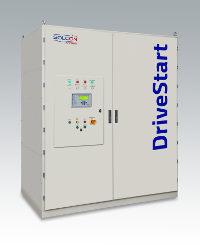 Solcon Industries同類首款採用IGBT的中壓緩衝啟動器DriveStart，額定電壓為6.6KV，額定電流高達750A（照片：美國商業資訊）