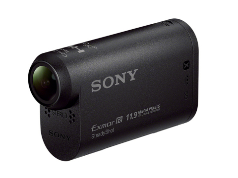 Action Cam, a compact video camcorder from Sony that was mounted on RC helicopters for the video (Photo: Business Wire)