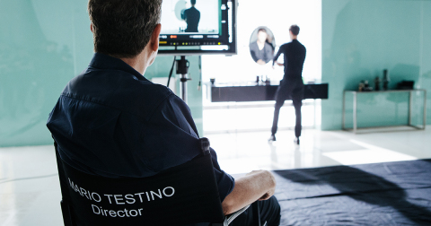 Behind the scenes of Mario Testino's Huawei Watch photography shoot (Photo: Business Wire) 