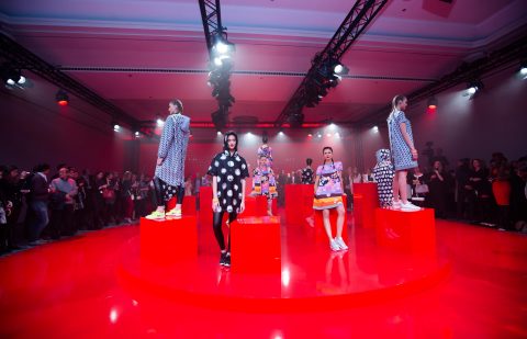 Ariel and Downy/Lenor, alongside renowned designer and P&G Fabric Care Global Fashion Consultant Giles Deacon, revealed a limited edition washable athleisure capsule collection exclusively at the P&G Future Fabrics event in Barcelona, 2nd December 2015. 