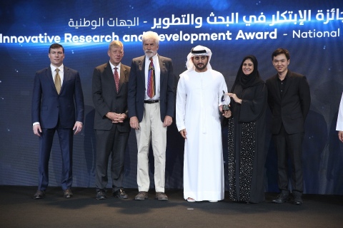 創新研究和發展獎——國家機構類別並列第一名：阿聯哈利法大學馬斯達爾學院——（照片：ME NewsWire）