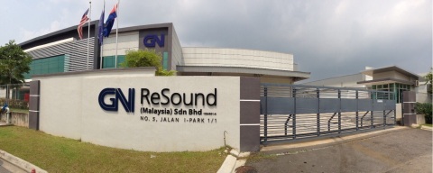 GN ReSound's new 5,000 square meters manufacturing and distribution facility in Kulaijaya, Johor, Malaysia expands GN ReSound's global production capacity and will also serve as a new distribution hub for the region. (Photo: Business Wire)