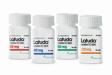 美国食品药品管理局核准Latuda(R)（盐酸鲁拉西酮）治疗双相抑郁的两个新适应证。请参阅www.Latuda.com上完整的处方信息，包括加框的警示语（照片：美国商业资讯） 