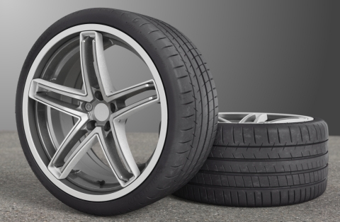 The Maxion Flexible Wheel with Michelin Acorus technology is a wheel designed and built to withstand the toughest road conditions for large diameter, low profile tires. (Photo: Business Wire)