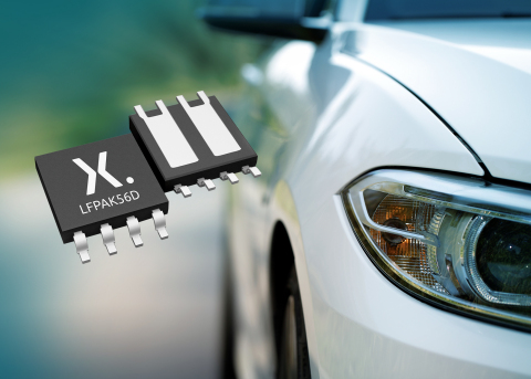 Nexperia extends its leadership with the launch of 80 V Automotive LFPAK56D dual Power MOSFETs for ultimate space efficiency (Photo: Business Wire)