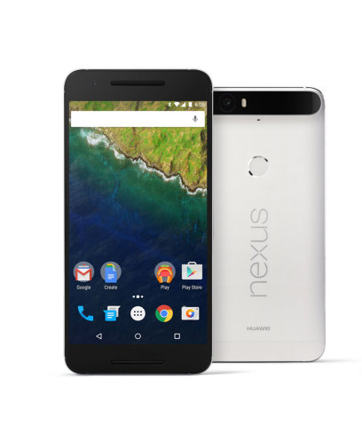 華為與谷歌合作推出搭載Android 6.0 Marshmallow作業系統的Nexus 6P（照片：美國商業資訊） 