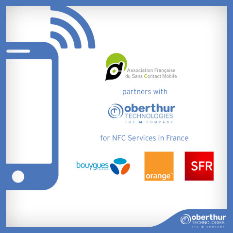 欧贝特科技携手AFSCM通过三大移动运营商在法国推出NFC服务（照片：美国商业资讯） 