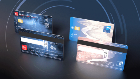 法国BPCE银行集团和欧贝特科技联手推出全球首张动态密码支付卡（图示：美国商业资讯） 