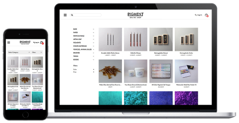 Online Shop for PIGMENT (Graphic: Business Wire)