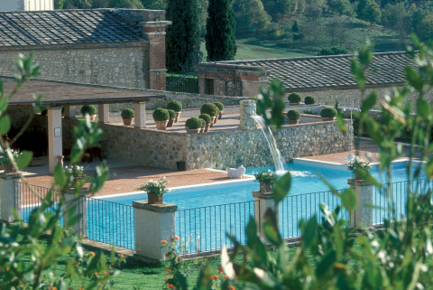 La Bagnaia Golf & Spa Resort Siena joins Curio - A Collection by Hilton includes three swimming pools and the Buddha Spa by Clarins. (Photo: Business Wire)