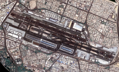 迪拜国际机场卫星图像（照片：ME NewsWire） 