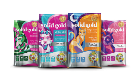 Solid Gold Pet delivers balanced holistic nutrition for dogs and cats. (Photo: Business Wire) 