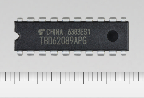 東芝：新一代電晶體陣列BD62089APG，具有支援資料儲存功能的D型觸發器電路。（照片：美國商業資訊） 