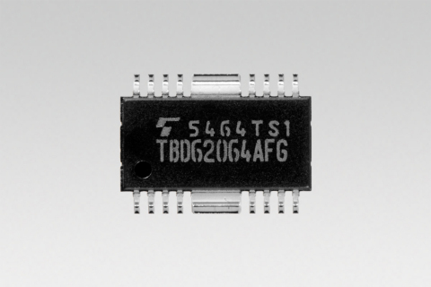 東芝：TBD62064AFG，一款搭載業界首款1.5A漏型輸出驅動器的DMOS FET電晶體陣列（照片：美國商業資訊）。 