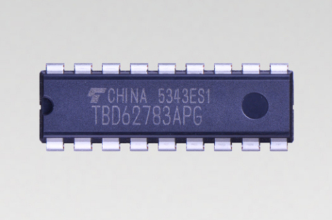 東芝：新一代電晶體陣列「TBD62783APG」（照片：美國商業資訊） 