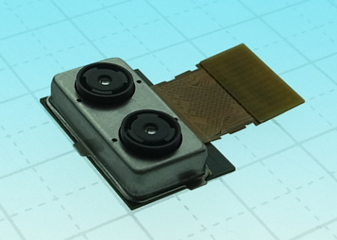 東芝推出雙相機模組TCM9518MD，可實現影像和深度資料的同步輸出（照片：美國商業資訊） 